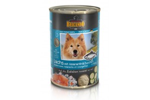 کنسرو ماهی سالمون + آمارانس و کدو  بلکاندو مخصوص سگ بالغ/ 400 گرمی