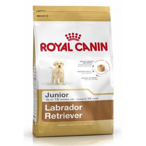 غذای خشک رویال کنین مخصوص توله سگ و سگ جوان نژاد لابرادور 2 تا 15 ماه/ 12 کیلویی/  Royal Canin Labrador Retriever Junior