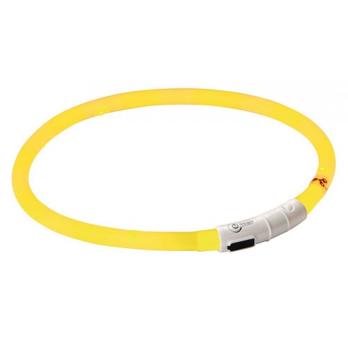 قلاده ایمنی نورانی LED  (چراغ دار) مخصوص سگ/ زرد-قرمز