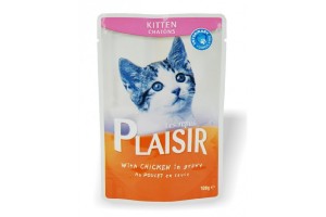 پوچ مخصوص بچه گربه حاوی گوشت مرغ در شیره گوشت / PLAISIR Kitten with Chicken in Gravy