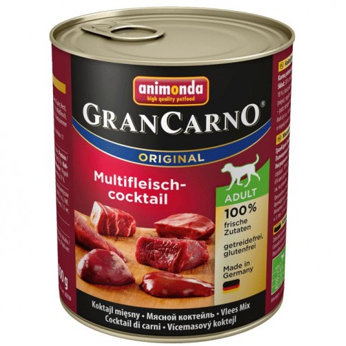 كنسرو كوكتل گوشت مخصوص سگ های بالغ/ 800 گرمی/ Animonda GranCarno Multi Meat Cocktail
