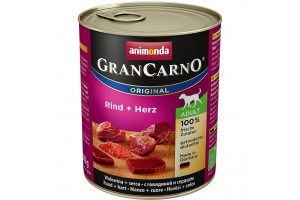 کنسرو گوشت و دل گوساله مخصوص سگهای بالغ/ 800 گرمی/ Animonda GranCarno With Beef + Heart