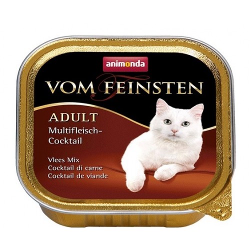 کنسرو  کوکتل گوشت Vom Feinsten مخصوص گربه بالغ / 100 گرمی