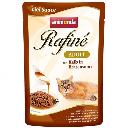 سوپ گربه رافینه حاوی گوشت گوساله در سس تنوری/ 100 گرمی