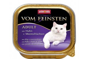 کنسرو  مرغ و غذای دریایی  Vom Feinsten مخصوص گربه بالغ