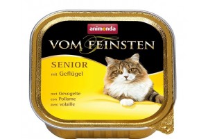 کنسرو گوشت مرغ Vom Feinsten مخصوص گربه بالای 7 سال/ 100 گرمی