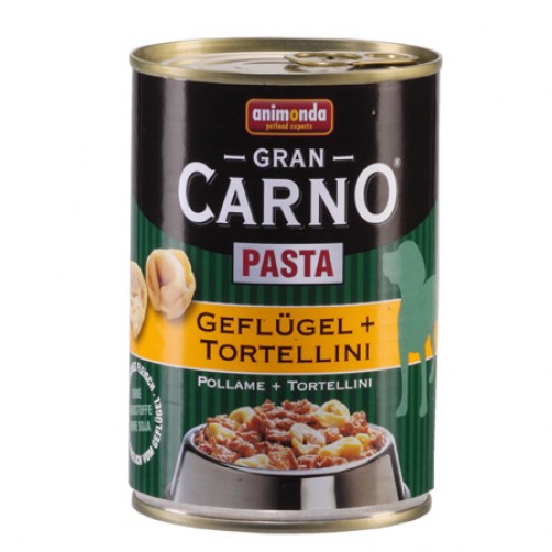  كنسرو گوشت مرغ و پاستا مخصوص سگ های بالغ/ 400 گرم/ Animonda Carno Pasta Poultry & Tortellini