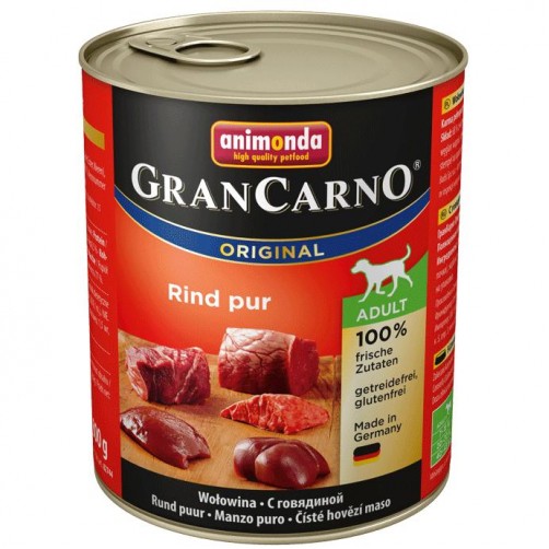 كنسرو گوشت گوساله مخصوص سگهای بالغ/ 800 گرمی/ Animonda GranCarno Beef pur