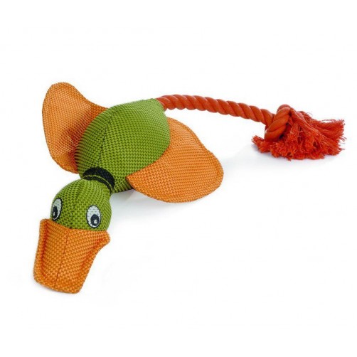 اسباب بازی سگ- اردک پارچه ای طناب دار