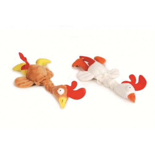 اسباب بازی خروس مخملی پرنده مخصوص سگ/ صدادار