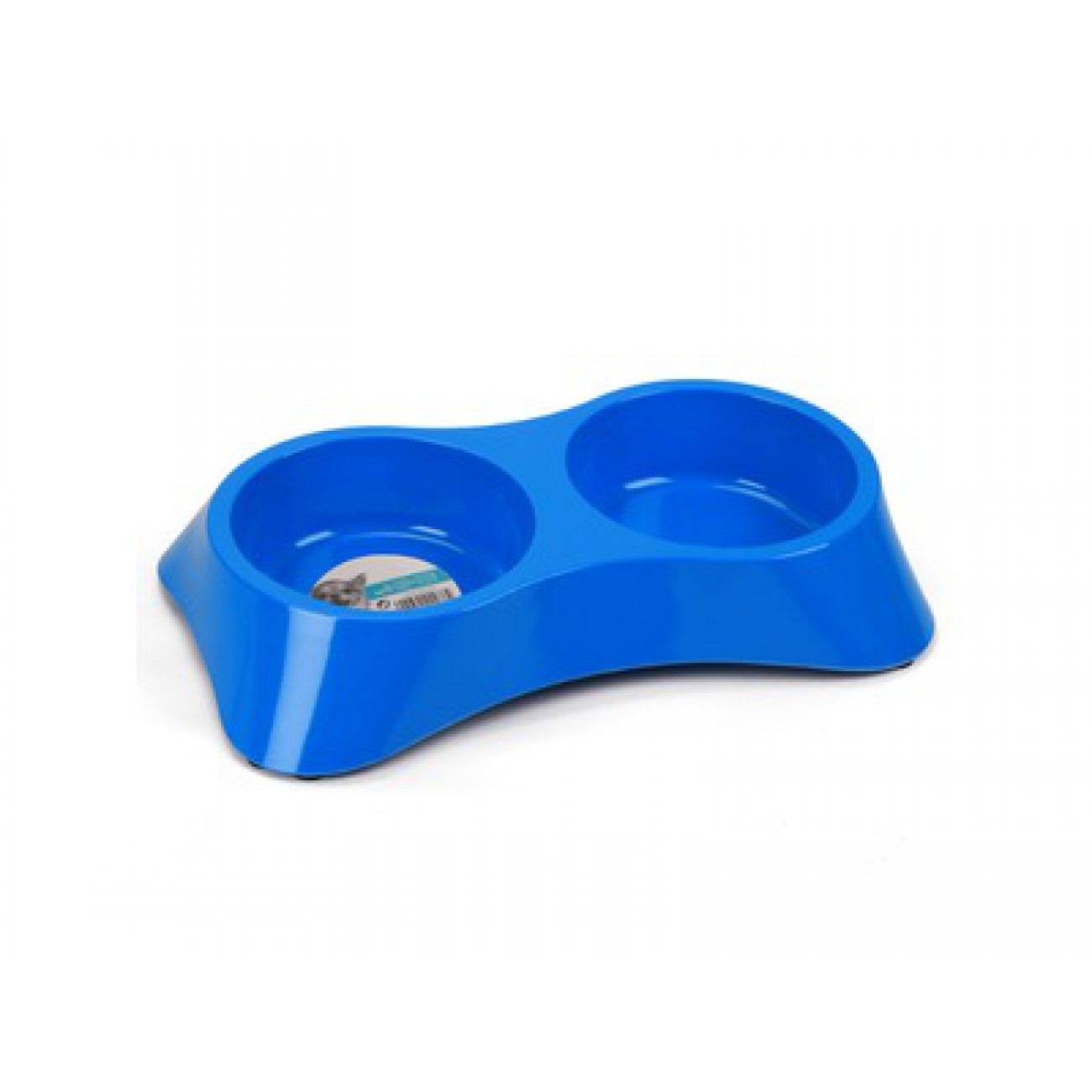 ظرف دوقلوی آب و غذای سگ و گربه- ملامینی- 2x350ml