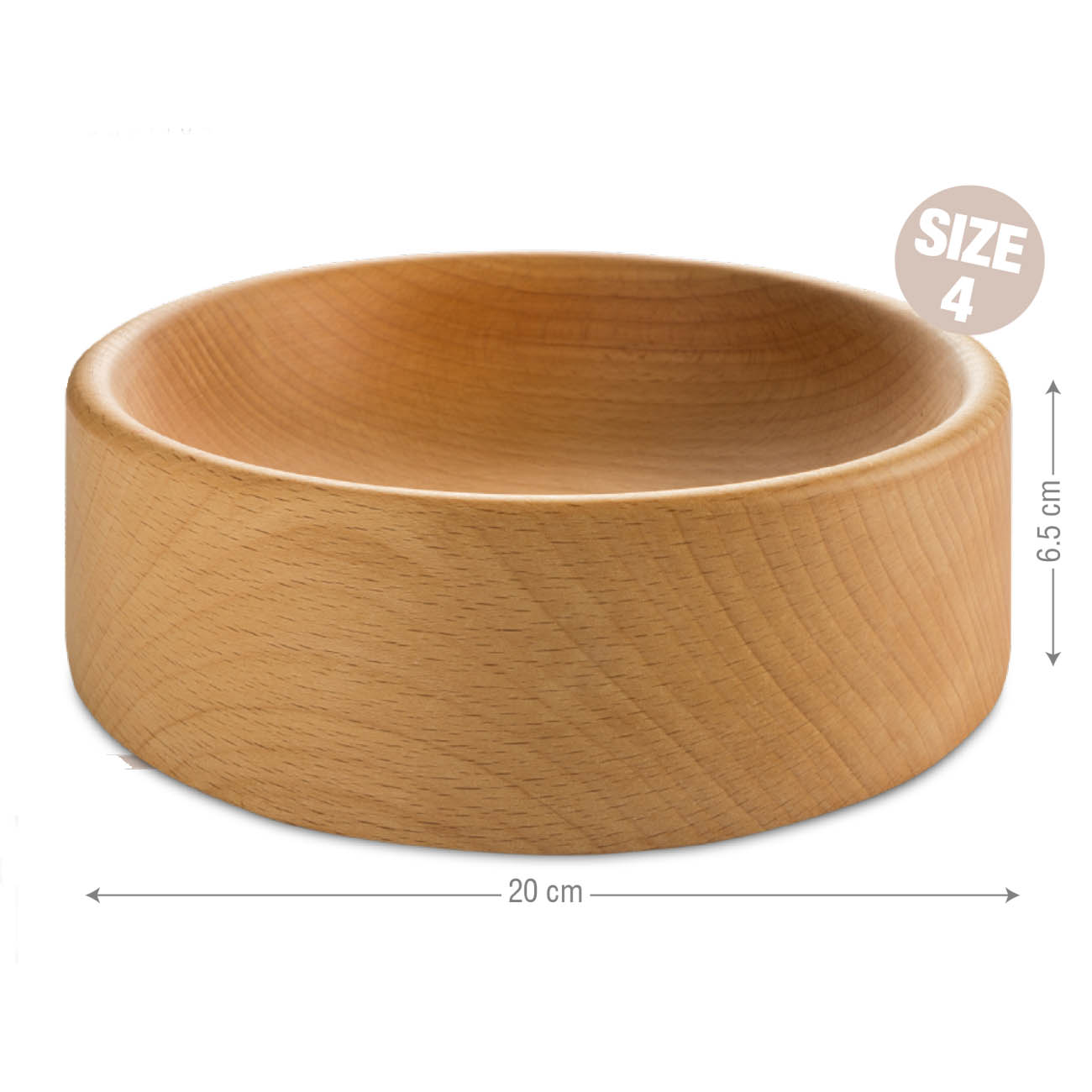 ظرف غذای چوبی سگ‌‌های متوسط و بزرگ سایز 4