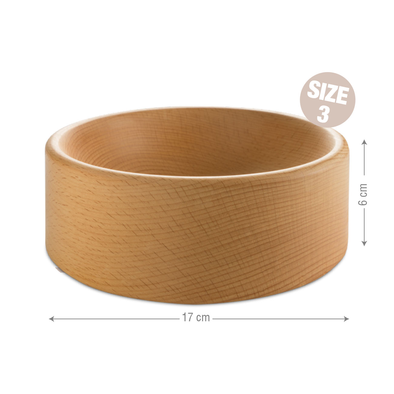 ظرف غذای چوبی سگ‌‌های کوچک متوسط سایز 3